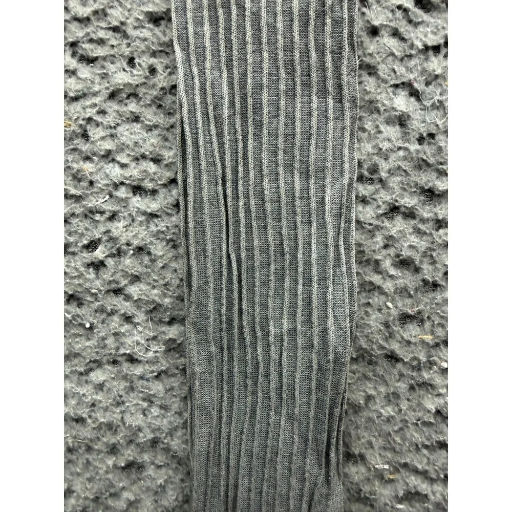 NWT Ermenegildo Zegna Ribs Stretch Cotton Knee Socks Geyser Grey Size 39-42